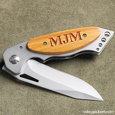 Personalized Pocket Knife with Wood Handle 551927061